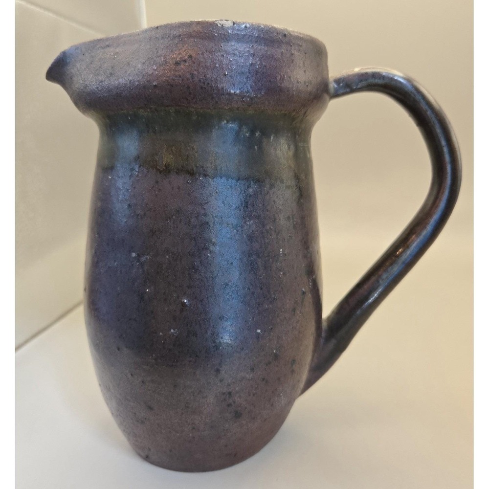 VTG Jug/Pitcher Rustic Aesthetic Unique Studio Pottery Earth Tones 1990's (#2)